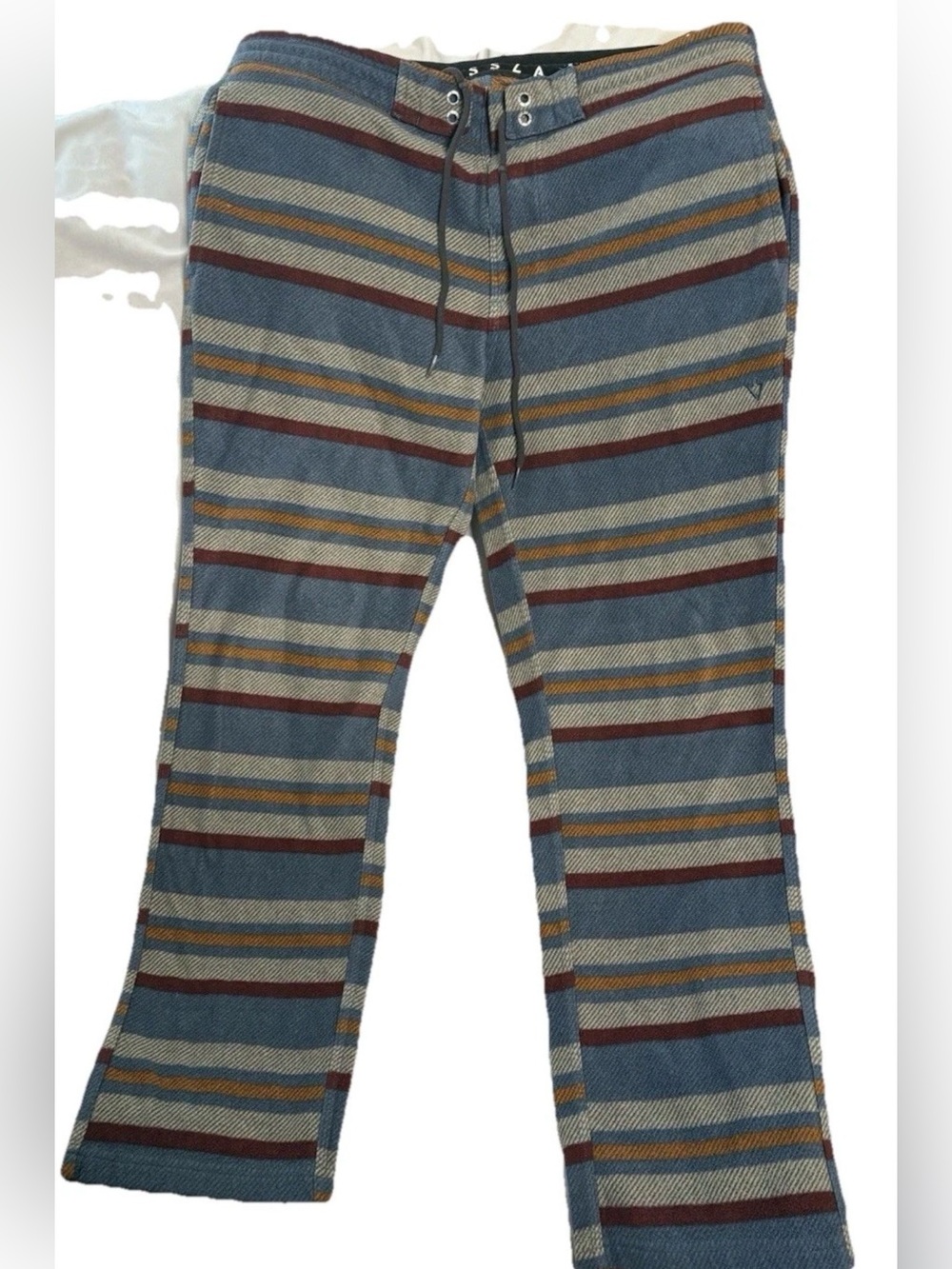 VISSLA Pants Mens Medium Striped Eco-zy Surfer Lounge Soft Stretch Comfy